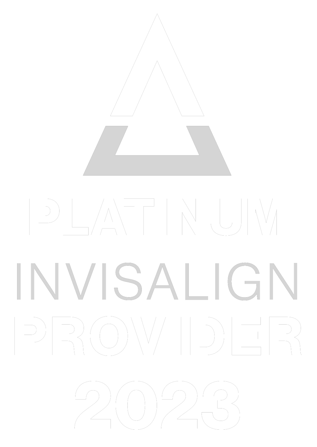 Platinum Invisalign Provider 2023 Logo